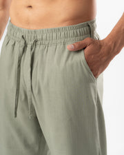 Hunter Green Unisex Linen Pant